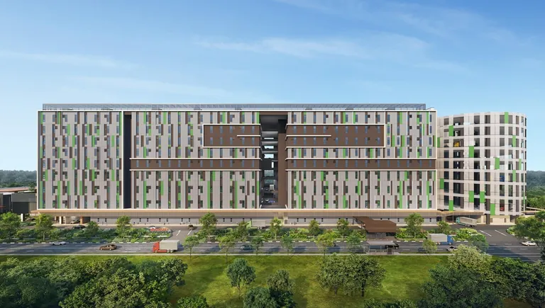 Artist's impression of The Xchange from Kallang Way