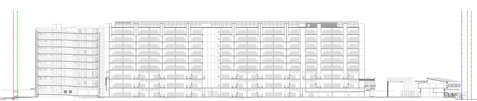 Gourmet Xchange building section