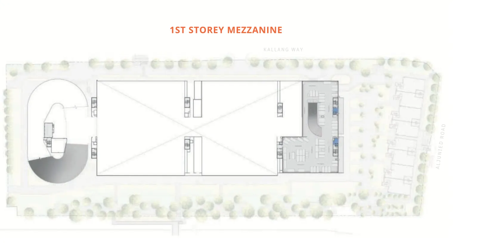 Gourmet Xchange The Xchange unit key plan, 1st storey mezzanine